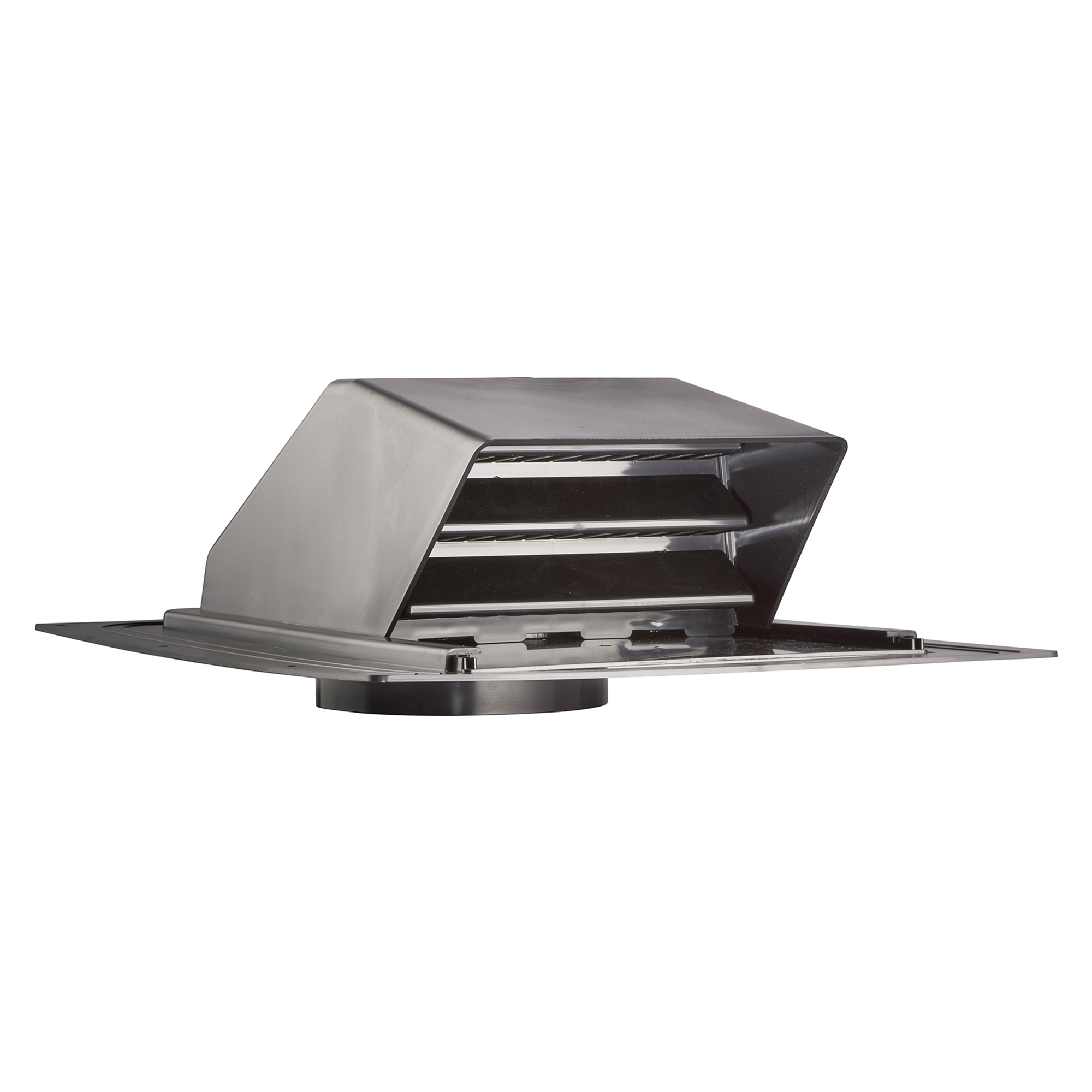 Lambro ABS Plastic Roof Exhaust Vent with Damper, Screen & Snap-on Collar, 6in., 356-6
